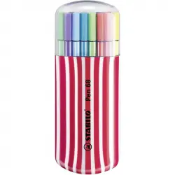 STABILO Pen 68 Estuche Premium Zebrui de 20 Rotuladores