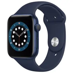 Apple Watch S6 44 mm GPS Caja de aluminio en Azul y correa deportiva Azul marino