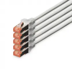 Digitus Cable de Red S-FTP Cat. 6 LSZH 15m Gris 5 Unidades