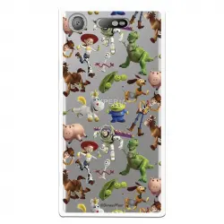 Funda Oficial Disney Toy Story Siluetas Transparente - Toy Story Para Sony Xperia Xz1