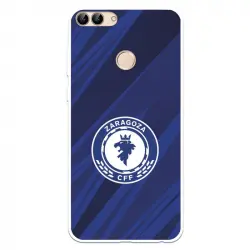 Funda Para Huawei P Smart Del Zaragoza Cf Femenino Escudo Fondo Azul-negro - Licencia Oficial Zaragoza Cf Femenino