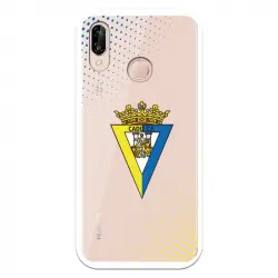 Funda Para Huawei P20 Lite Del Cádiz Escudo Transparente - Licencia Oficial Cádiz Cf