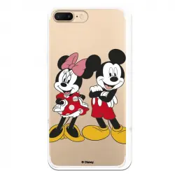 Funda Para Iphone 7 Plus Oficial De Disney Mickey Y Minnie Posando - Clásicos Disney