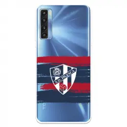 Funda Para Tcl 20l Del Sd Huesca Rayas Transparente - Licencia Oficial Sd Huesca