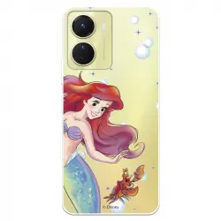 Funda Para Vivo Y16 Oficial De Disney Ariel Y Sebastián Burbujas - La Sirenita