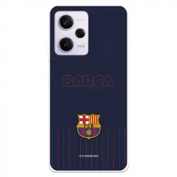 Funda Para Xiaomi Redmi Note 12 Pro 5g Del Fc Barcelona Barsa Fondo Azul - Licencia Oficial Fc Barcelona