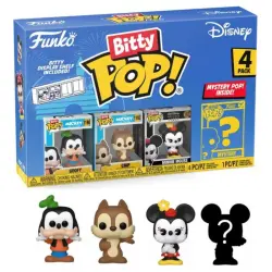 Funko Bitty Pop Disney Pack 4 Goofy/Chip/Minnie Mouse/Figura Misteriosa