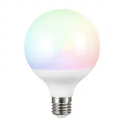 GARZA - Bombilla LED Inteligente Globo E27 11 W Regulable CCT-RGB.