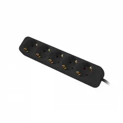 Lanberg Regleta 5 Tomas Schuko Negra 1.5m