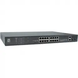 LevelOne FGP-2031 Switch de Red 10/100 Power Over Ethernet PoE 1U Negro