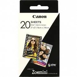 Papel Fotográfico - Canon Zink Zp-2030, 20 unidades, compatible con Zoemini PV-123