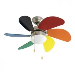 Ventilador Grupo Fm Vt-90 Junior 50w Multicolor (ø 80 Cm)