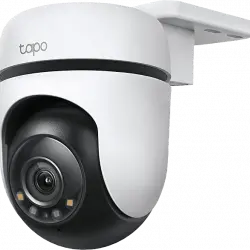 Cámara de vigilancia IP - TP-Link Tapo C510W, 2K, Visión nocturna color, 360°, Seguimiento movimiento IA, Blanco