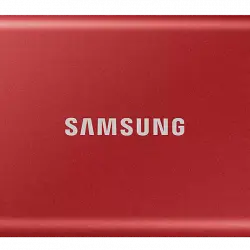 Disco duro SSD 1 TB - Samsung T7, Externo, USB Tipo C, SSD, Rojo