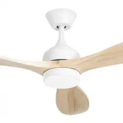 Forlight Calar Ventilador De Techo Con Luz Led Silencioso Con 5 Velocidades, Regulador De Intensidad Y 3 Temperaturas. Madera.