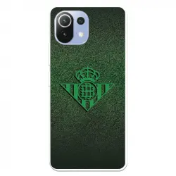 Funda del Betis Escudo Verde Fondo Trama Licencia Oficial Real Betis Balompié para Xiaomi Mi 11 Lite