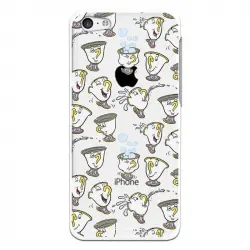 Funda Oficial Disney Chip Potts Siluetas Transparente Para iPhone 5c