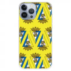 Funda Para Iphone 13 Pro Max Del Cádiz Patrón Escudo Cádiz - Licencia Oficial Cádiz Cf