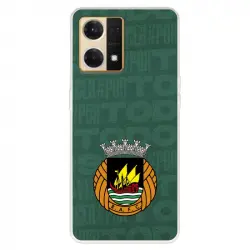Funda Para Oppo Reno 7 4g Del Rio Ave Fc Escudo Fondo Verde - Licencia Oficial Rio Ave Fc