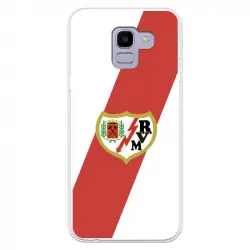 Funda Para Samsung Galaxy J6 2018 Del Rayo Vallecano Escudo - Licencia Oficial Rayo Vallecano