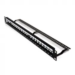 Lapara LA-4010206 Patch Panel para Rack 19" 1U Vacío 24 Puertos Slim UTP
