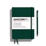 Libreta A5 Leuchtturm 1917 Medium tapa dura Rayada Forest Green