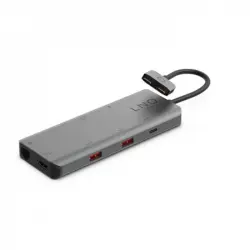 Linq 7en2 Pro 2xUSB-C a USB-C/ x2 USB-A/ HDMI/ Tarjeta SD/ RJ45