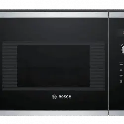 Microondas - Bosch BEL523MS0, Integrable, 800W, 20 L, Acero inoxidable