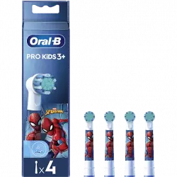 Recambio para cepillo dental - Oral-B Kids, Cabezales De Spider-Man, Pack de 4 Unidades