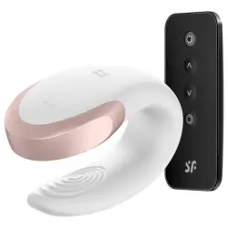 Satisfyer Double Love Fun Connect Vibrador para Parejas Blanco