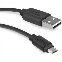 SBS TECABLEMICRO2K Cable USB 2.0 MicroUSB 2m Negro