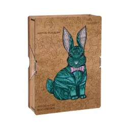 Active Puzzles Mint Rabbit (conejo Menta) Puzzle De Madera