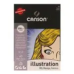 Bloc encolado A3 Canson Illustration liso 250 g 12 h