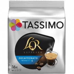 Cápsulas monodosis - Tassimo L'Or Espresso Decaffeinato, 16 cápsulas