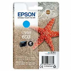Cartucho de tinta - EPSON 603 Cian, 2.4 ml