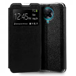 Cool Funda Flip Cover Liso Negro para Xiaomi Pocophone F2 Pro