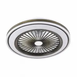 Fabrilamp Pruga Ventilador de Techo con Mando Cuero