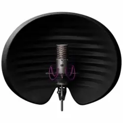Filtro Antipop Para Microfono Aston Filtro Antireflexiones Halo Negro