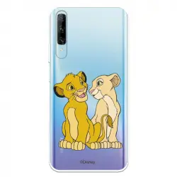 Funda Para Huawei P Smart Pro Oficial De Disney Simba Y Nala Silueta - El Rey León
