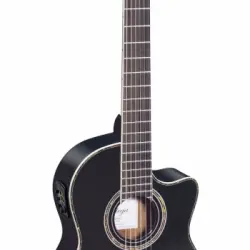 Guitarra Electroacustica Cuerdas De Nylon Ortega Rce141bk