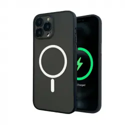 Icoveri Funda Magnética con Protector de Cámara Negra Compatible con Magsafe para IPhone 12 Pro
