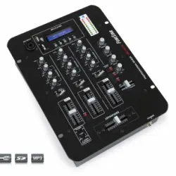 Mesa De Mezclas Profesional Fonestar De 3 Canales Para Uso Dj, Con Usb - Sd - Mp3