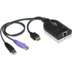 Aten Adaptador KVM HDMI a USB Compatible Smart Card con Virtual Media