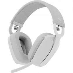 Auriculares inalámbricos - Logitech Zone Vibe 100, Bluetooth, Cancelación de ruido, 18hs autonomía, PC/Mac, Blanco