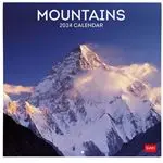 Calendario fotográfico de pared 2024 Legami 30x29 mes visto Mountains multilingüe