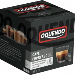 Cápsulas monodosis - Oquendo DGOQ16ES, Espresso Intenso, Pack de 16 cápsulas para tazas