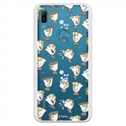 Funda Oficial Disney Chip Potts Siluetas Transparente Para Huawei Y6 2019