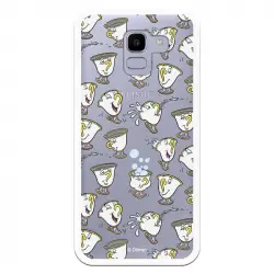 Funda Oficial Disney Chip Potts Siluetas Transparente Para Samsung Galaxy J6 2018