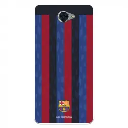 Funda Para Huawei Y7 Del Fc Barcelona Fondo Rayas Verticales - Licencia Oficial Fc Barcelona