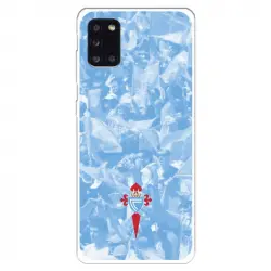 Funda Para Samsung Galaxy A31 Del Celta Escudo Fondo Hinchada - Licencia Oficial Rc Celta